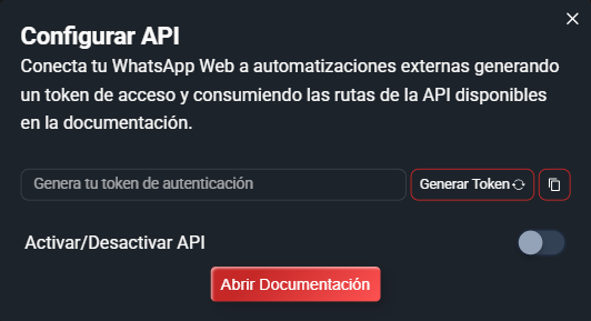 Configurar API
